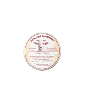 Garlic & Chive goat cream cheese 200g